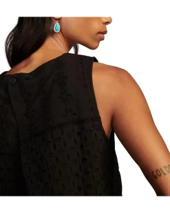 Schiffli Sleeveless Top