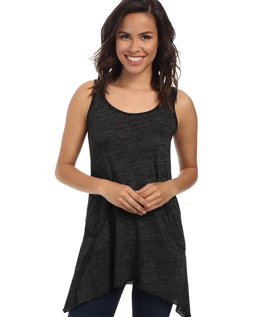 Scoop Neck Angled Tunic