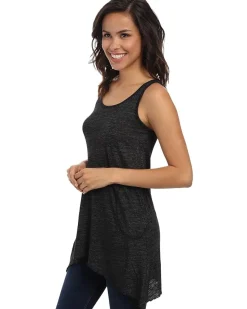Scoop Neck Angled Tunic