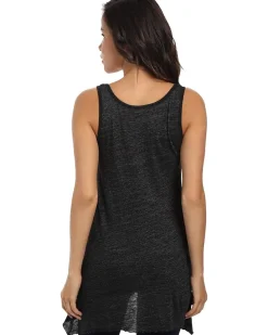 Scoop Neck Angled Tunic