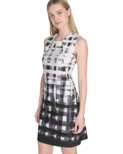 Scuba Sleeveless Printed Sheath