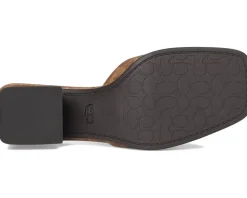 Sculpted C Coated Canvas Block Heel Sandals