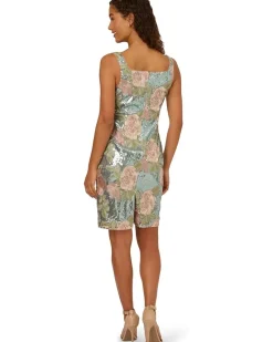 Sequin Embroidery Short Dress