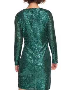 Sequin Side Ruched Dress