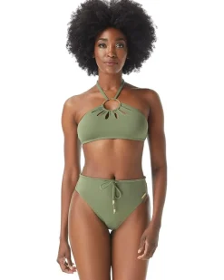 Serengeti Shades Logo Ring Cutout Halter Top