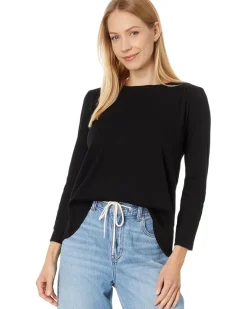 Shelby Ruched Shoulder 3/4 Sleeve Tee