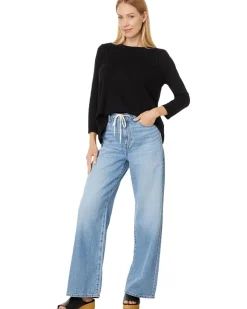 Shelby Ruched Shoulder 3/4 Sleeve Tee