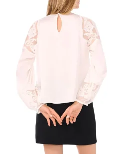 Shirring Neck Long sleeve with