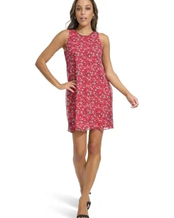 Short Chiffon Trapeze Dress