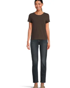 Short Sleeve Back Seam Crewneck