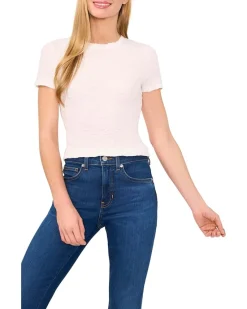 Short Sleeve Puckered Knit Baby Tee