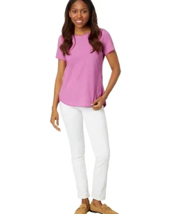 Short Sleeve Shirt Tail Crew Tee