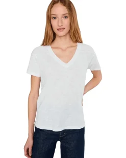 Short Sleeve V-Neck Boxy Tee