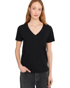 Short Sleeve V-Neck Boxy Tee