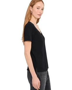 Short Sleeve V-Neck Boxy Tee