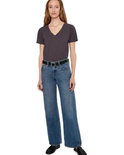 Short Sleeve V-Neck Boxy Tee