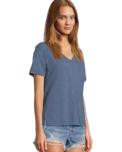 Short Sleeve V-Neck Boxy Tee