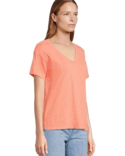 Short Sleeve V-Neck Boxy Tee