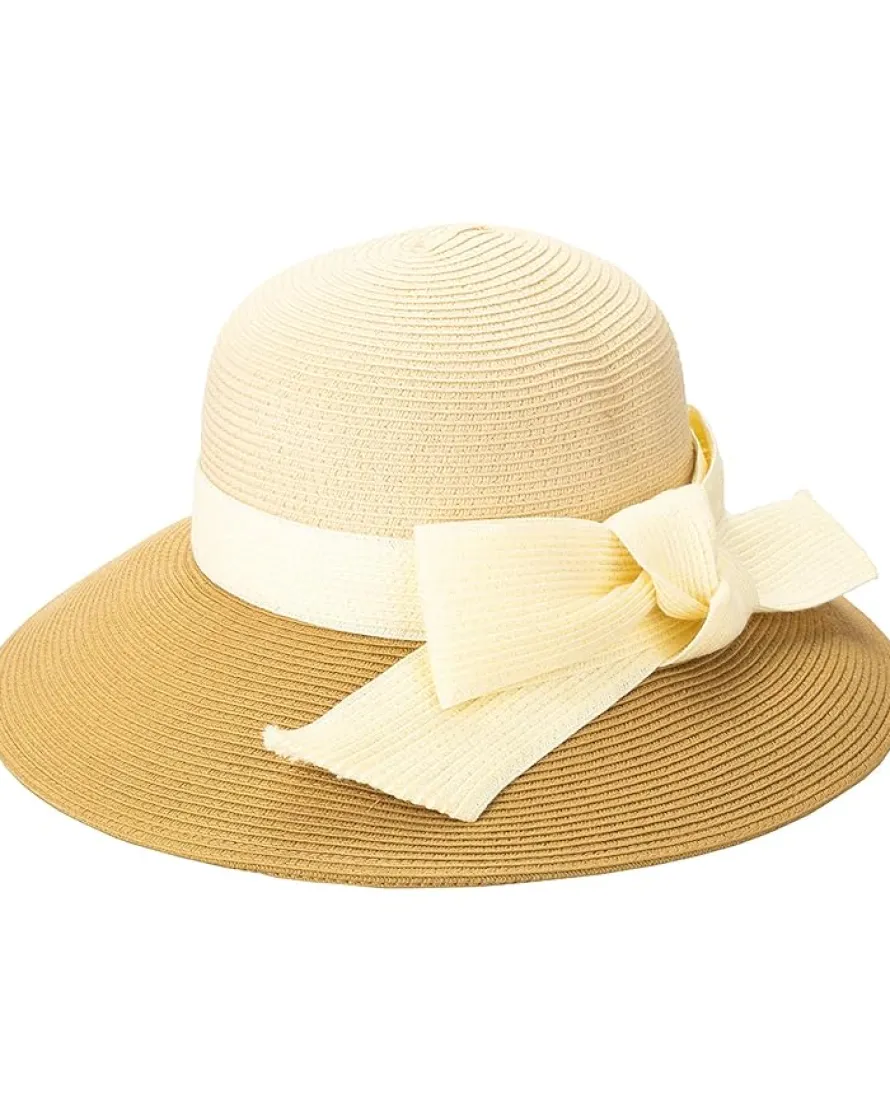 Side Bow Color-Block Hat