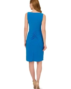 Side Draped Stretch Jersey Dress