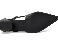 Sindreea Rhinestone Block Heel Slingback Pump