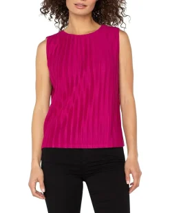Sleeveless Crew Neck Knit Top