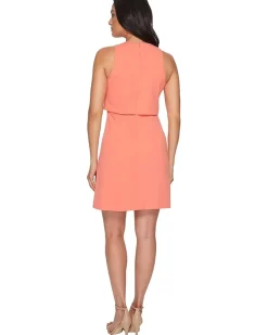 Sleeveless Fit and Flare Pop-Over