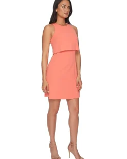 Sleeveless Fit and Flare Pop-Over