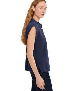 Sleeveless Henley Shirt