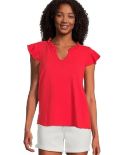 Sleeveless Ruffle Top