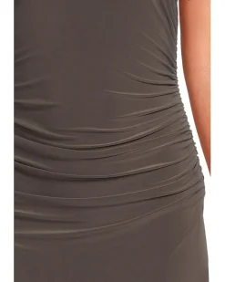 Sleeveless Shirred Waist Gown