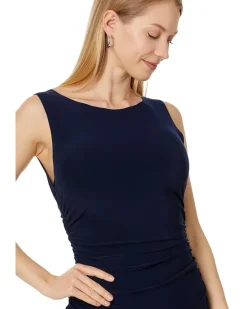 Sleeveless Shirred Waist Gown