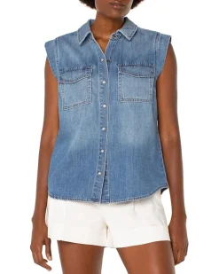 Sleeveless Shirt With Pockets