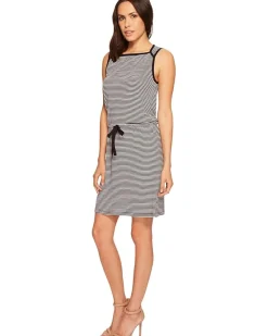 Sleeveless Tie Front Dress