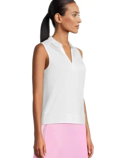 Sleeveless Top With Mesh Inserts