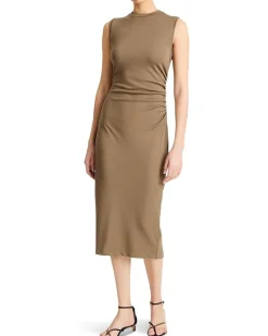 Sleeveless Waist Gather Dress