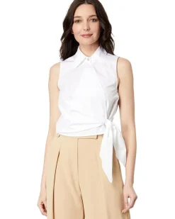 Sleeveless Wrap Shirt