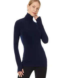 Slim Fit Long Sleeve Turtle Top