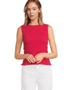 Smocked Boatneck Tank