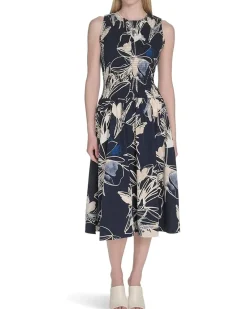 Smocked Commuter Floral Dropwaist