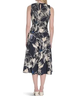 Smocked Commuter Floral Dropwaist