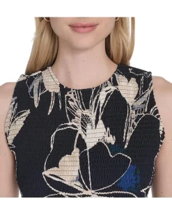 Smocked Commuter Floral Dropwaist