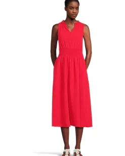 Smocked Waist Midi Tank Dress