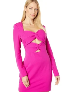 Solid Double Knot Mini Dress