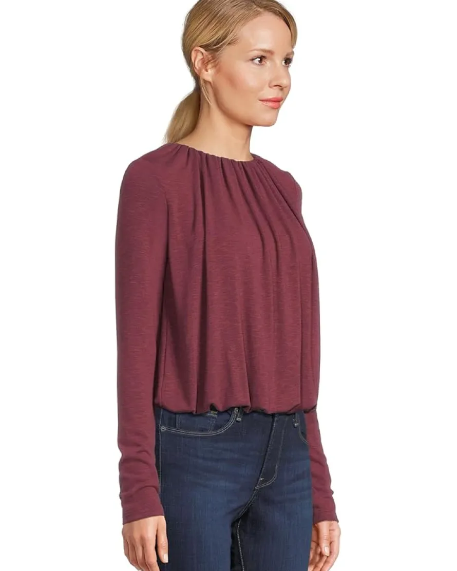 Sona Long Sleeve Bubble Top