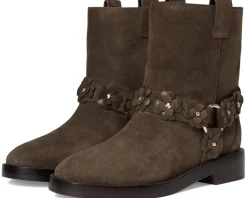 Spade Flower Garden Suede Moto Boots