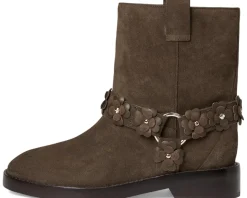 Spade Flower Garden Suede Moto Boots