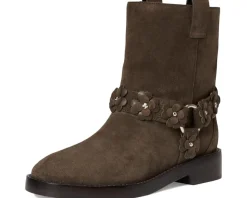 Spade Flower Garden Suede Moto Boots