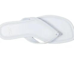 Spade Flower Smooth Leather Flip-Flop