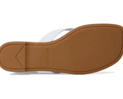 Spade Flower Smooth Leather Flip-Flop